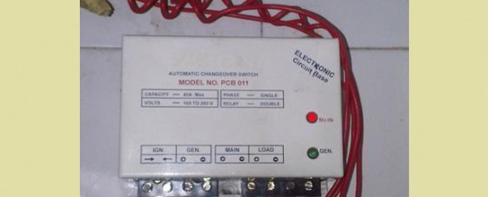 AUTOMATIC CHANGEOVER SWITCH FOR GENERATOR IN NIGERIA